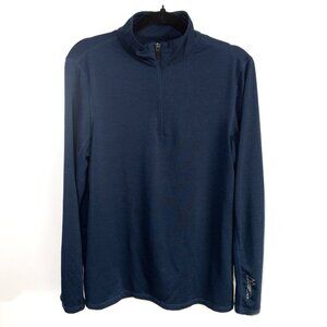 Sunice Stormpack Navy 1/4 Zip Sweater Athleisure Activewear Running Size Small